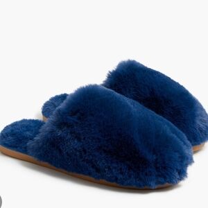 NWT J. Crew Factory Fuzzy Scuff Slippers